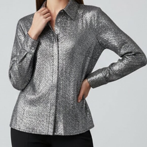 NWT $230 C/MEO COLLECTIVE Australia AFTER DARK button up SHIRT US M - Picture 1 of 16